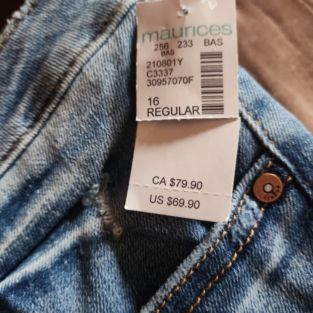 Maurices Blue Denim Jeans - Size 16 Regular